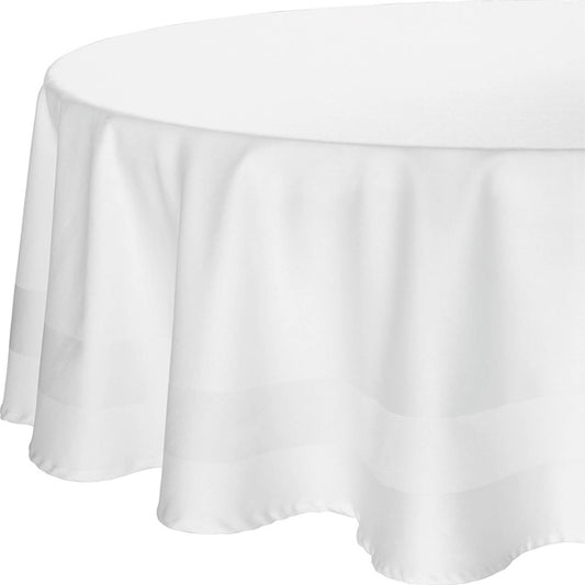 Tischdecke weiss - oval 520 x 240 cm
