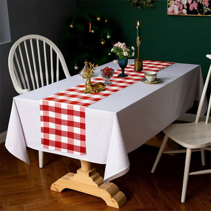 Tischläufer - Baumwolle | Buffalo Red Checks - 40 x 230 cm