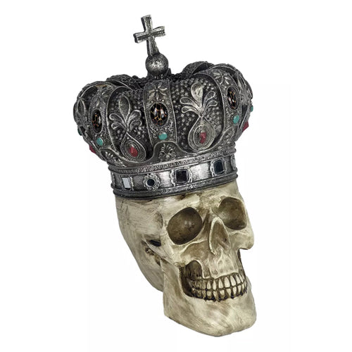 Totenschädel mit Krone