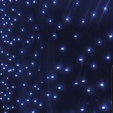 Laden Sie das Bild in den Galerie-Viewer, Vorhang &quot;Star Dream&quot; - schwarz mit LEDs - B 600 x H 300 cm