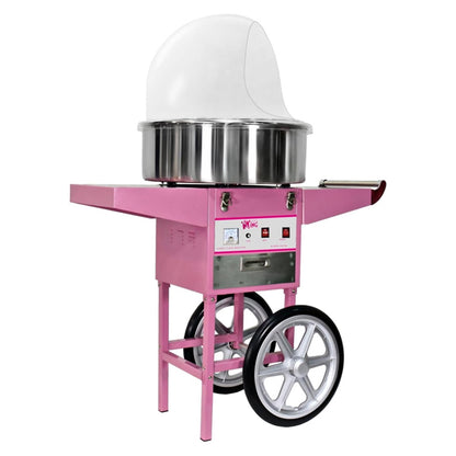 Retro Zuckerwattemaschine mit Wagen - 1.200 Watt