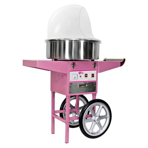 Retro Zuckerwattemaschine mit Wagen - 1.200 Watt