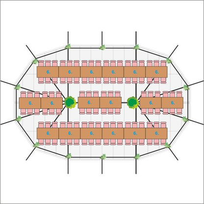 Sailcloth Zelt "Silhouette" - 10 x 16 Meter