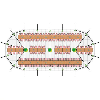 Sailcloth Zelt "Silhouette" - 10 x 22 Meter