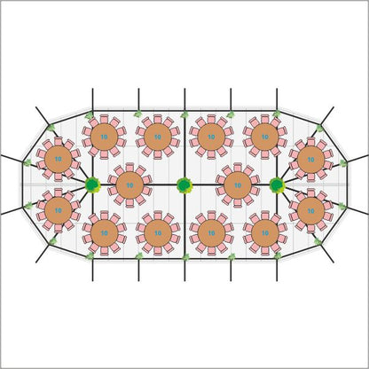Sailcloth Zelt "Silhouette" - 10 x 22 Meter