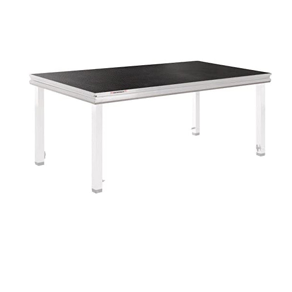 Steckfusspodest - KLEU Alu Rapid 200 x 100 cm - Tischlerplatte schwarz
