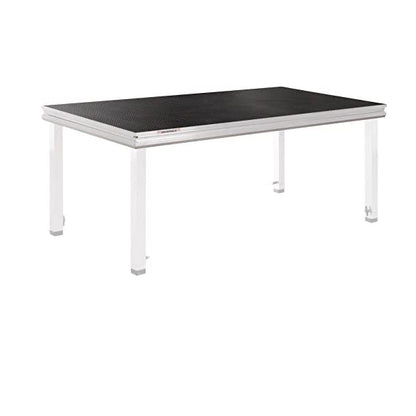Steckfusspodest - KLEU Alu Rapid 200 x 100 cm - Tischlerplatte schwarz