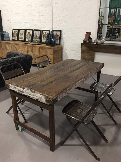 Vintage Tisch "Khari" - 165 x 75 cm - klappbar