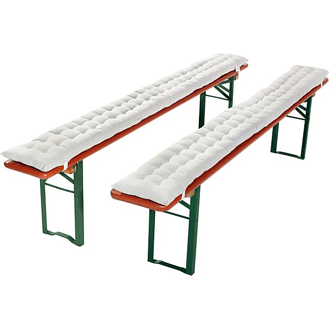 Sitzauflagen für Festzeltbänke - weiss - 220 cm