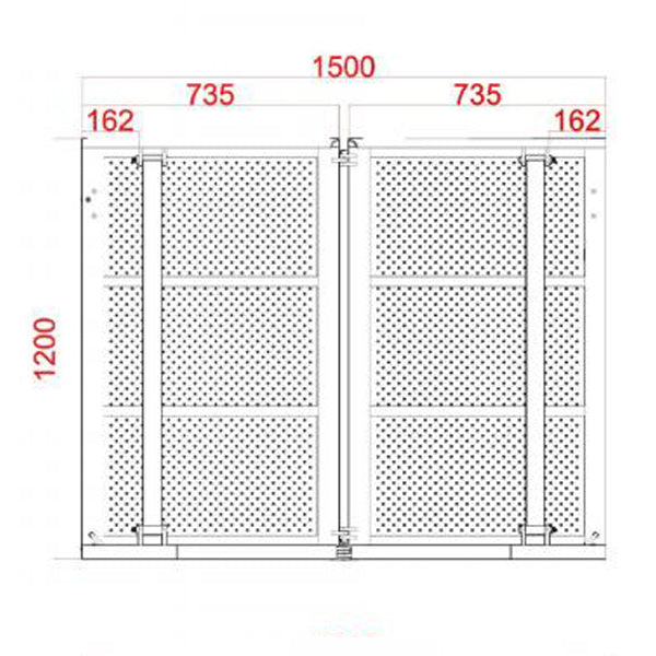 Bühnengitter / Stage Barrier - Ecke 90-270°