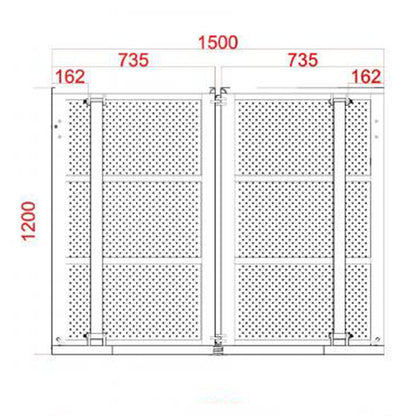 Bühnengitter / Stage Barrier - Ecke 90-270°