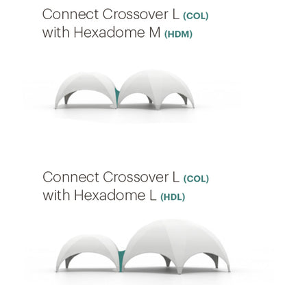 Kuppelzelt Crossover L - 829 x 829 cm | 68 m²