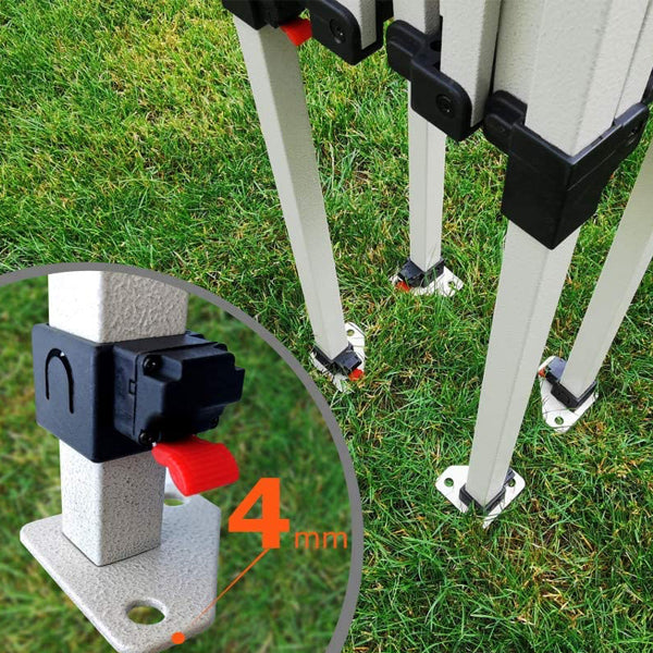 EasyUp Klappzelt - 2 x 2 m - schwarz