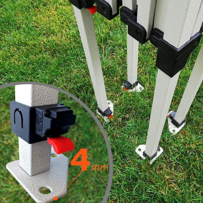 EasyUp Klappzelt - 3 x 2 m - weiß