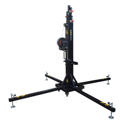 Teleskop Lift - Fantek T-106 D - max. Belastung 225 kg | max. Höhe 642 cm - schwarz