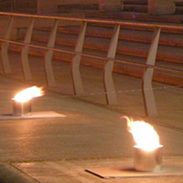 Feuertopf mit 3 Flammen