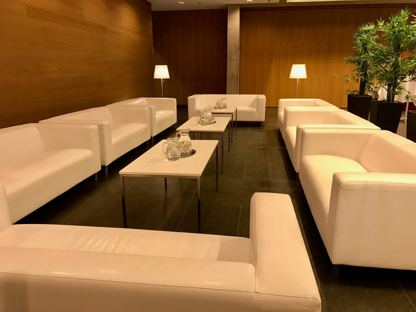 Ledersofa 2sitzer - weiss