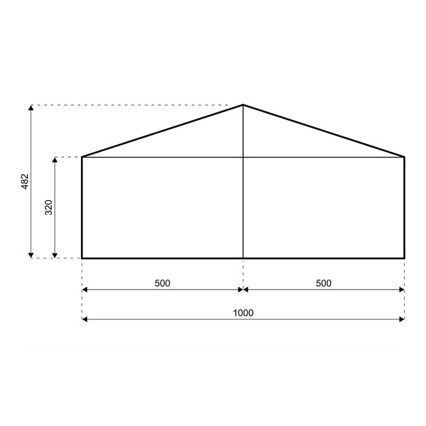 Lagerhalle / Lagerzelt - Spannweite 10 Meter