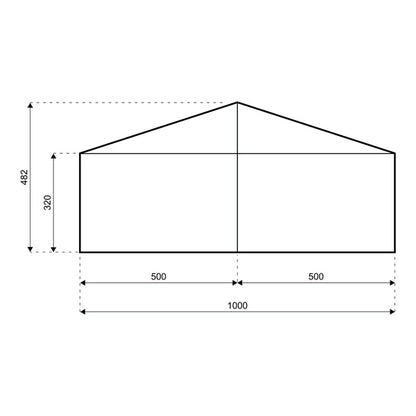 Lagerhalle / Lagerzelt - Spannweite 10 Meter