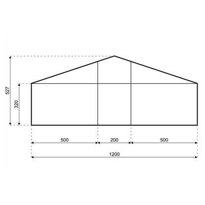 Lagerhalle / Lagerzelt - Spannweite 12,50 Meter