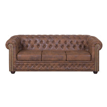 Laden Sie das Bild in den Galerie-Viewer, Chesterfield Sofa 3-Sitzer