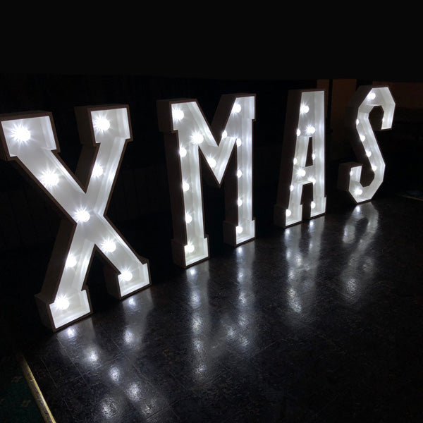 XXL Leuchtbuchstaben - X-mas