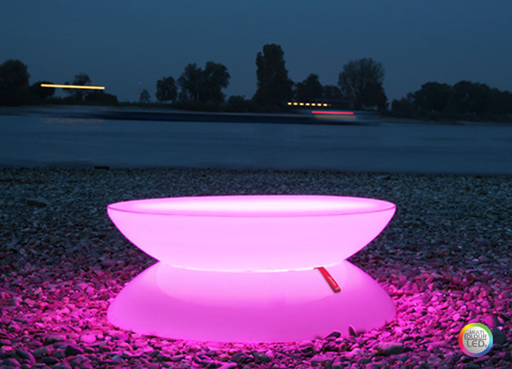 Loungetisch Moree LED Pro - Ø 84 cm - beleuchtet