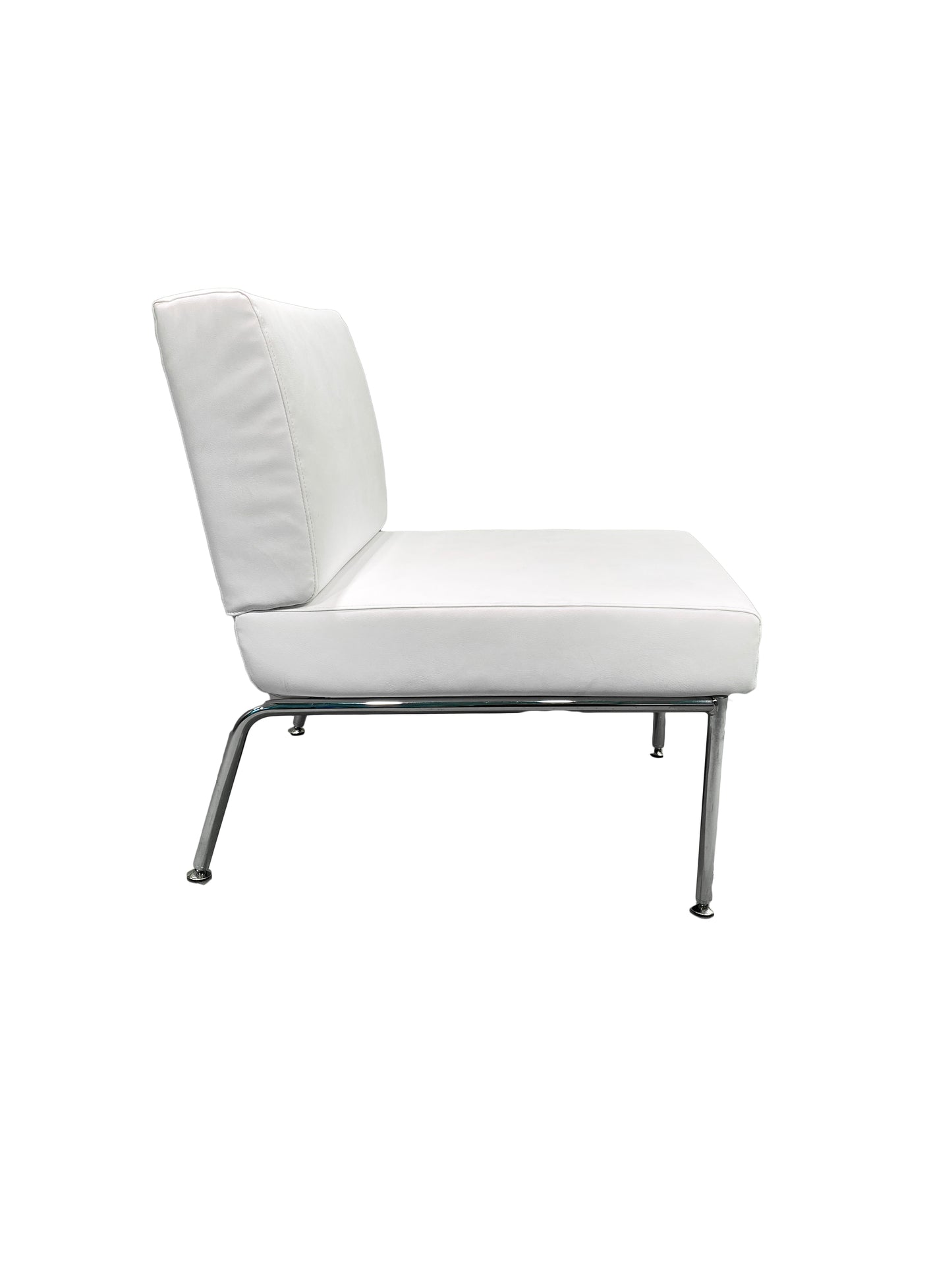Loungesessel - Leder - weiß