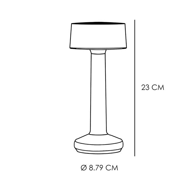 Tischlampe " MOMENTS LAVA " Höhe 23 cm