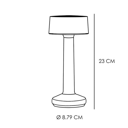 Tischlampe " MOMENTS LAVA " Höhe 23 cm