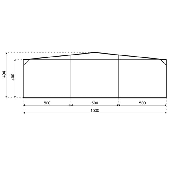 Manhattan Zeltsystem - Spannbreite 15 m