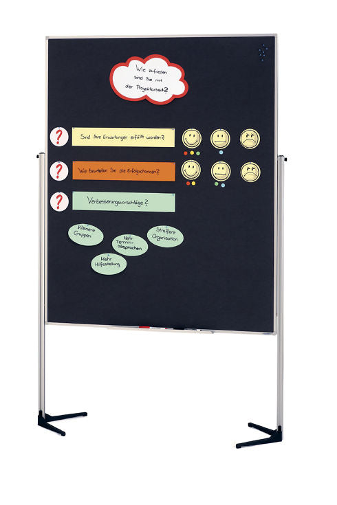 Moderationstafel / Pinwand / Stellwand - B 120 x H 150 cm