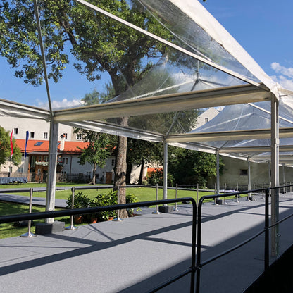 Pagodenzelt transparent - 5 x 5 Meter