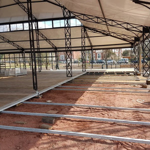 Orangeriezelt 20 x 25 m  - whitegrey