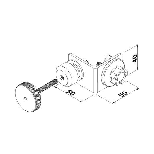 Rahmenklemme - Aluvision D30 in v2 G