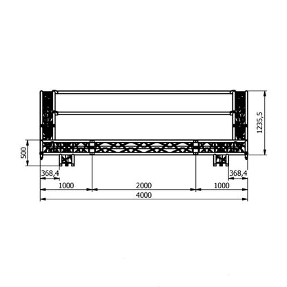 Rundbogenbühne 6 x 4 Meter