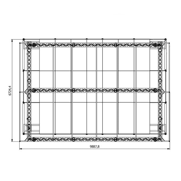 Rundbogenbühne 8 x 6 Meter