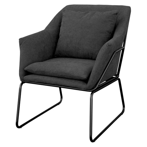 Stoffsessel - lounge - dunklegrau