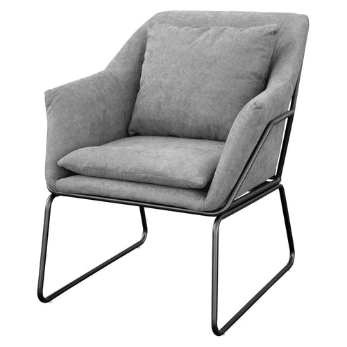 Stoffsessel - lounge - hellgrau