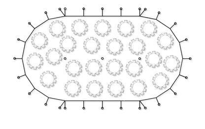 Sailcloth Zelt "Silhouette" - 14 x 26 Meter