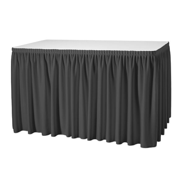 Skirting Dekosation Mona / dunkelgrau - verschiedene Längen