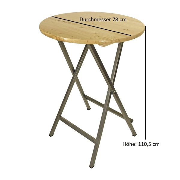 Stehtisch "Eduard" - Ø 78 cm - klappbar