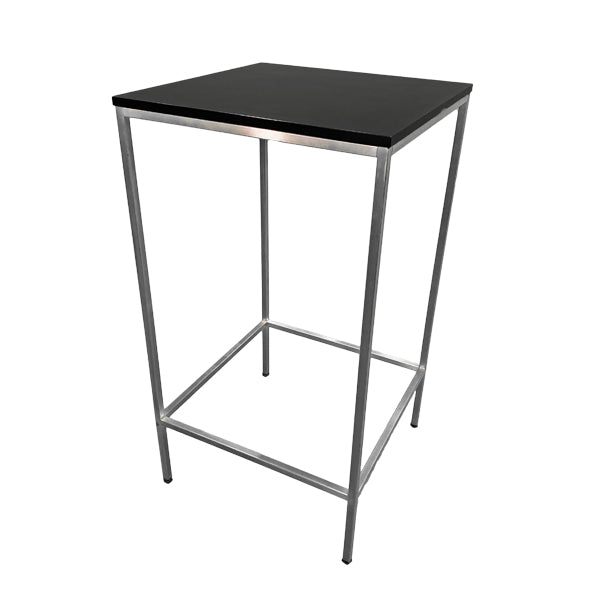 Stehtisch "Industrial" - 60 cm x 60 cm - schwarz