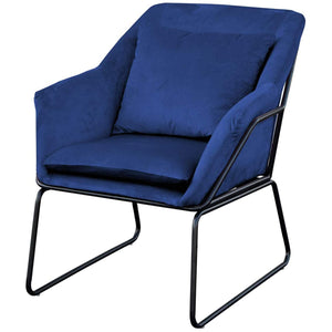Stoffsessel - lounge - blau