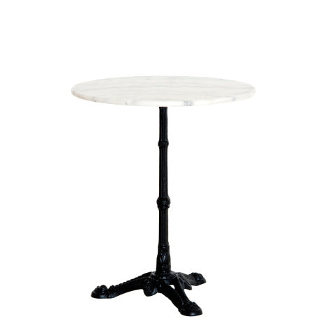 Bistrotisch mit Marmorplatte - Ø 56 cm