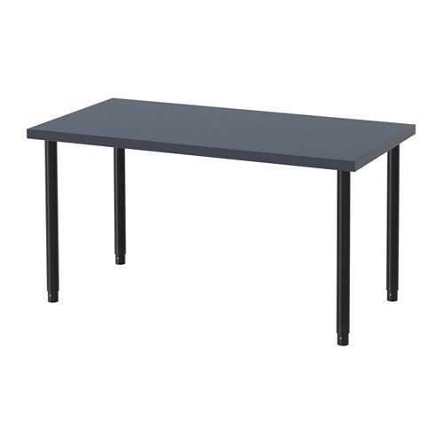 Tisch - 120 x 60 cm - black/ caro