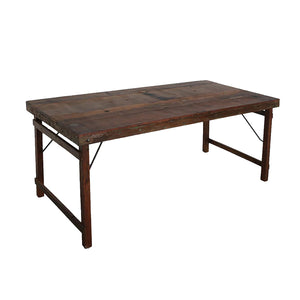 Tisch aus Massivholz - 165 x 75 cm - klappbar