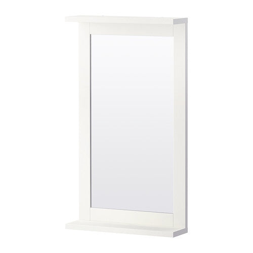 Tischspiegel weiß - B 36 x H 64cm