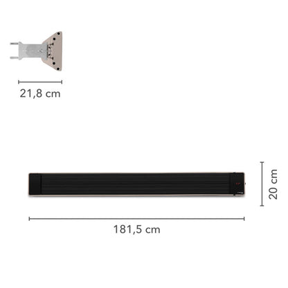 Heizgerät elektrisch - Infrarot Dunkelstrahler Trotec IRD 1800 | beige - 1.800 W