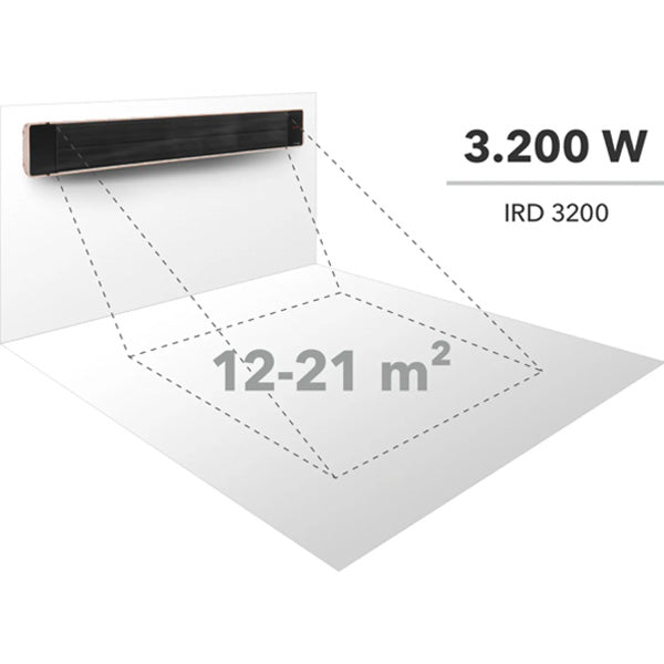 Heizgerät elektrisch - Infrarot Dunkelstrahler Trotec IRD 1800 | beige - 1.800 W